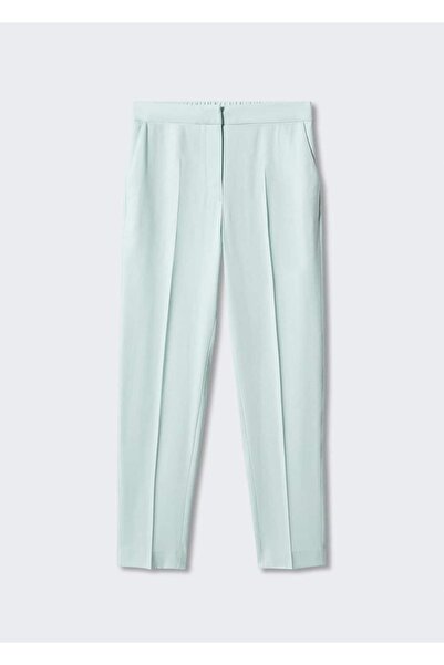 MANGO Woman Düz Kesim Kumaş Pantolon