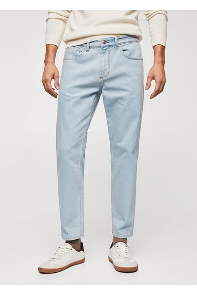 MANGO Man Ben Model Tapered Cropped Jean