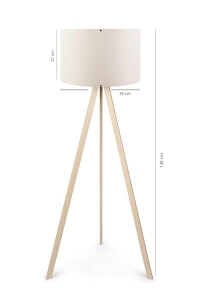 HOMİNG Pratik Ahşap Üç Ayaklı Lambader AYD-1524