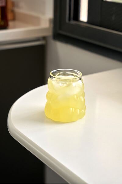 FH finehome فانيسكا زجاج بوروسيليكات مطرز 300 مل