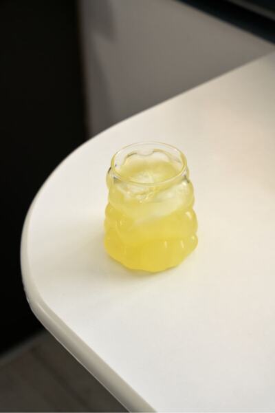 FH finehome فانيسكا زجاج بوروسيليكات مطرز 300 مل