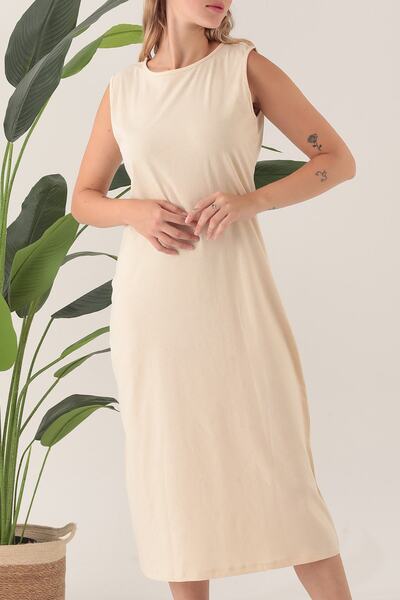 Avones Sleeveless Long Dress Lining Underwear Underskirt Petticoat 100% Cotton