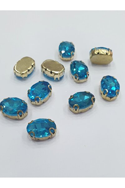 CRYSTALSHOP Casa de piatră - Oval Baby Blue 10*14 Mm (50AD)