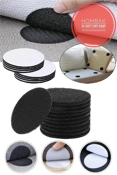 Hombak 10 Adet Halı Kilim Minder Nevresim Örtü Kaydırmaz Cırt Bant Seti Yapış...