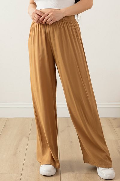 PULLIMM Pantaloni cu talie elastică, cu picioare largi, confortabili, 2081