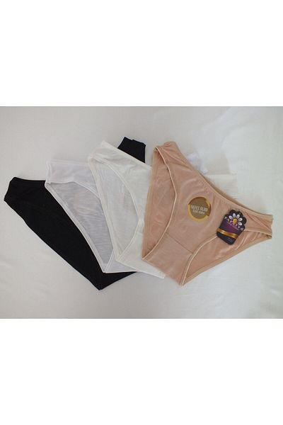 Balbu Butik Set de 4 chiloți bikini din bambus cu textura respirabilă Daisy 2548