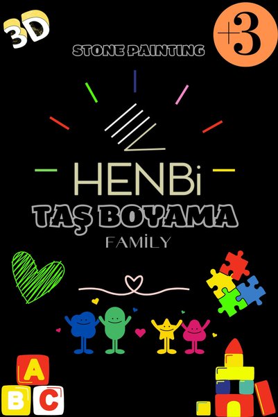 HENBi Akrilik Boya (3'er ml haznede 6 farklı ana renk akrilik boya) Boya Kutusu