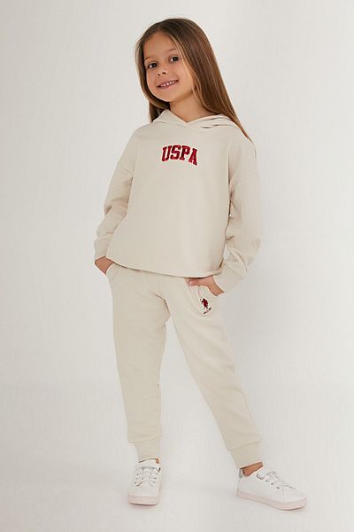 U.S. Polo Assn. Σετ φόρμας U.S. Polo Assn Energy White για κορίτσια