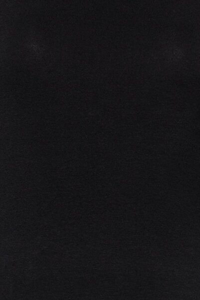 Trendyol Collection Černá bavlněná elastická halenka s čtvercovým výstřihem TWOAW24BZ00165