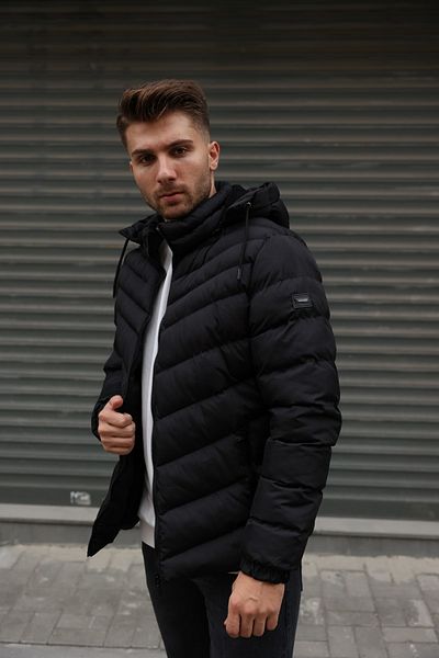 3MODA Ανδρικό παλτό με γούνινη επένδυση