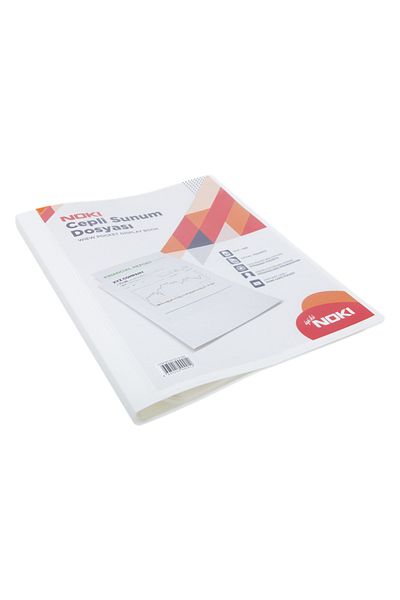Noki Presentation File with Front Pocket A4 20 Pieces White