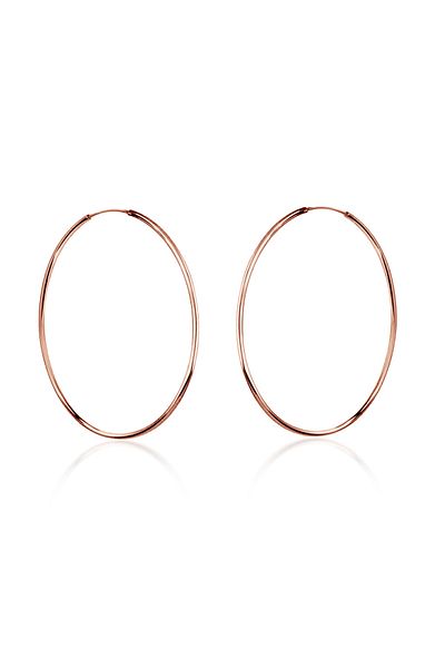 Nenalina Creolen-Ohrringe Askı Basic Trend Cool (40 mm) 925 Gümüş
