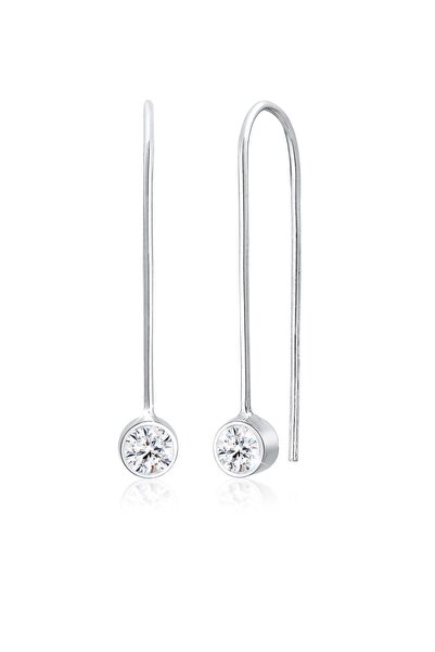 ELLI Ohrringe Hänger Geo Trend Kristalle 925 Silber