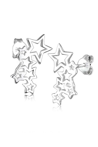 ELLI Ohrringe Sterne Astro Trend Cut Out 925 Sterling Silber
