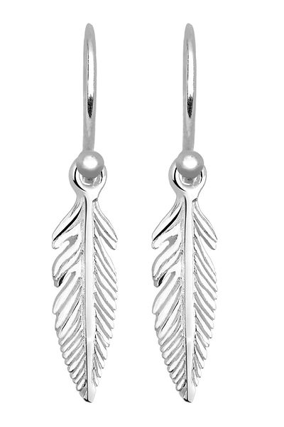 ELLI Ohrringe Feder Filigran Boho Festival 925 Silber