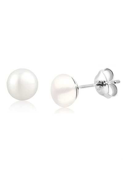 ELLI Ohrringe Süßwasserzuchtperle Basic Filigran Edel 925 Silber
