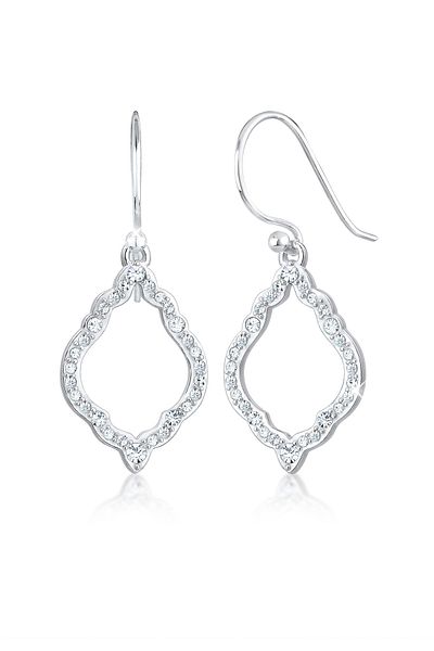 ELLI Ohrringe Hänger Ornament Kristalle 925 Silber