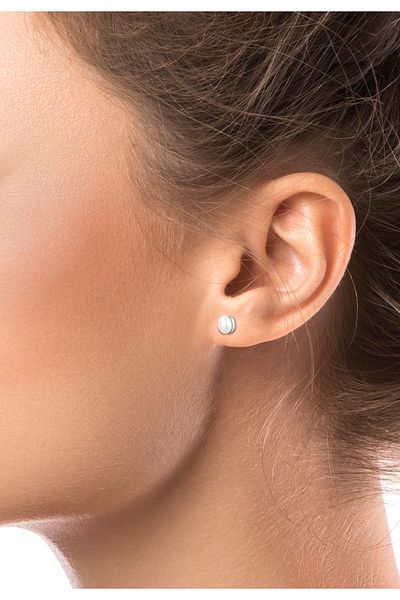 ELLI Ohrringe Set Geo Perle Kristal 925 Gümüş