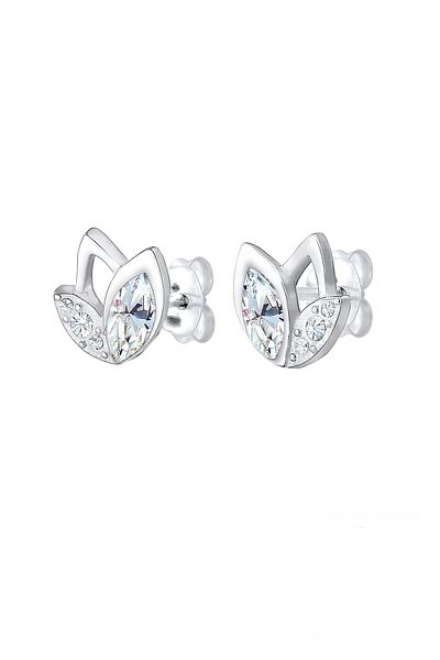 ELLI Ohrringe Stecker Blume Kristalle 925er Gümüş