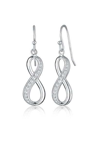 ELLI Ohrringe Infinity Zirkonya 925 Ayar Gümüş