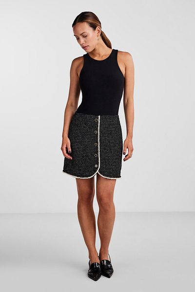 YAS. Rock Damen/Mädchen Schwarz