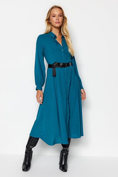 Trendyol Collection benzin Szőtt ruha - TWOAW21EL1428