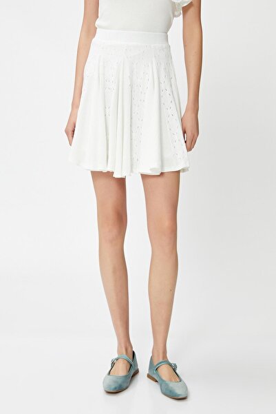 Koton Weißer Damenrock