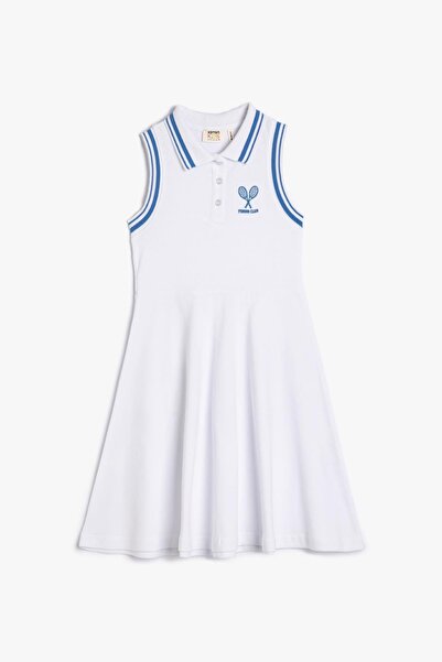 Koton Weißes Mädchenkleid