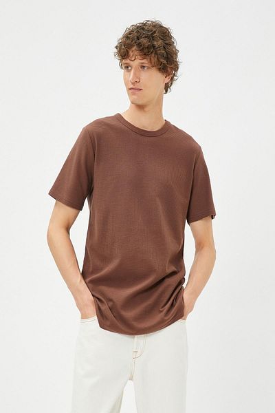 Koton Braunes T-Shirt für Herren