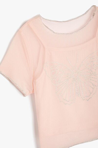 Koton Różowa koszulka dziewczęca