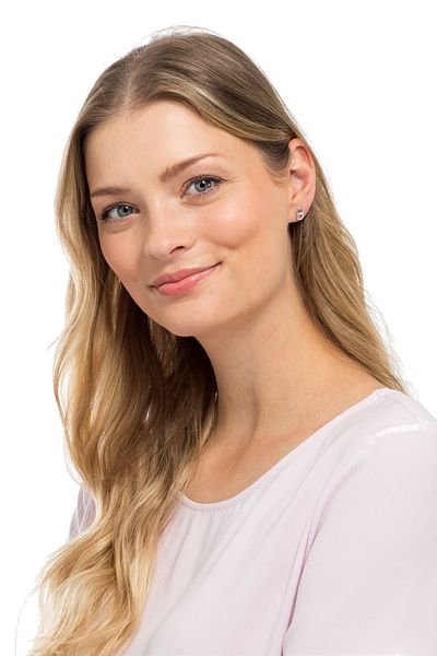 Heideman Ohrstecker mit Stein Maggie silberfarben poliert elegant