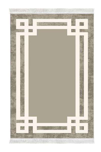 Alanur Home Eko Trend DJT Σετ 3 πλενόμενων αντιολισθητικών πατωμάτων μπάνιου 657M Modern Camel