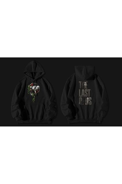 The Baski Unisex Black The Last Of Us Back Printed Hooded Sweatshirt