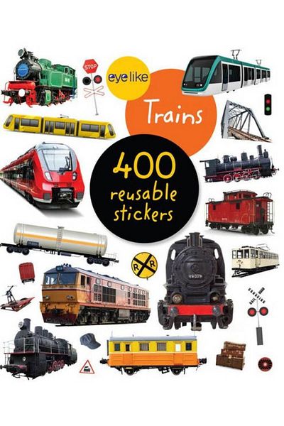 Workman Publishing Eyelike Stickers Trains