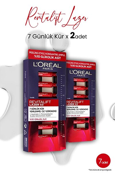 L'Oreal Paris Loreal Paris Revitalift Lazer X3 Peeling Etkili 7 Günlük Ampül ...