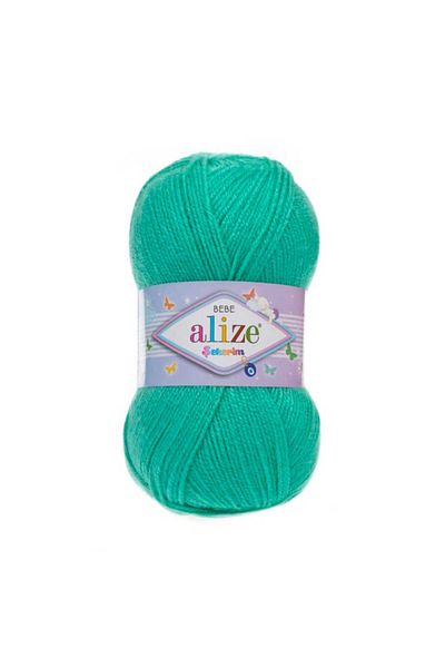Alize Şekerim Baby Hand Knitting Yarns Γιλέκο Ζακέτα Κλωστή Φουλάρι Πουλόβερ Κλωστή 2 τεμαχίων