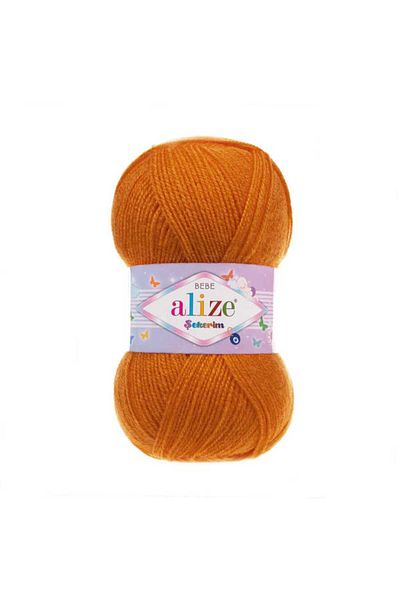 Alize Şekerim Baby Hand Knitting Yarns Γιλέκο Ζακέτα Κλωστή Φουλάρι Πουλόβερ Κλωστή 2 τεμαχίων
