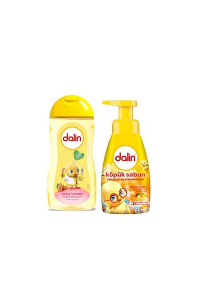 Dalin Almond Easy Comb Baby Shampoo 200 ml + Dalin Foam Soap Mango and Orange 200 ml