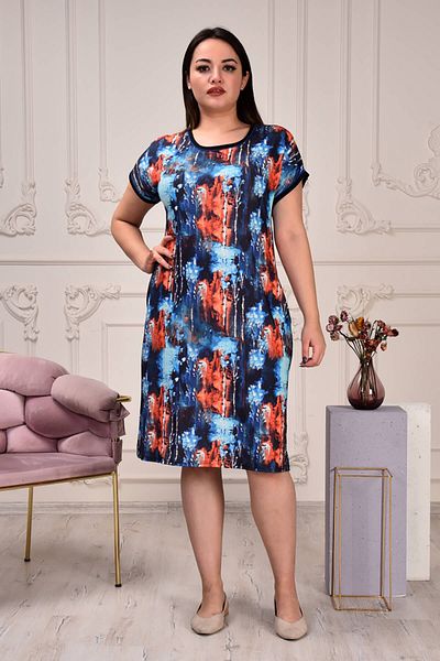 Neşeli Butik women's crew neck print dress AYSL81