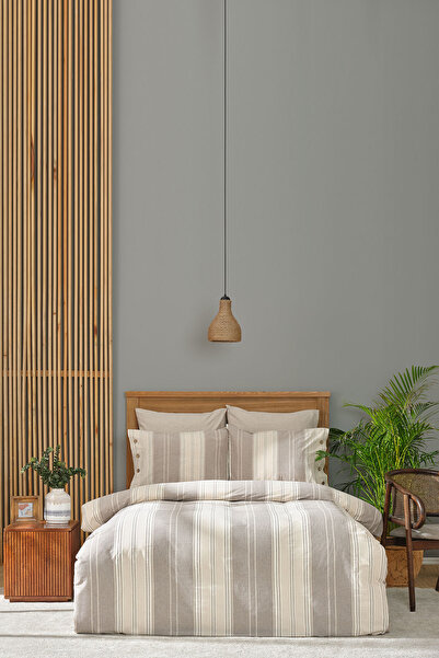 Karaca Home Set cuvertură de pilota dublă vopsită în fire Palma Beige