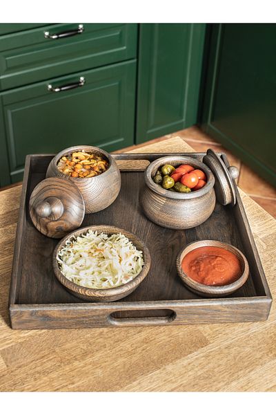 Esci Design Wooden Tray - Wooden Presentation Holder - Breakfast Tray - Trend Tray - Vip Tray