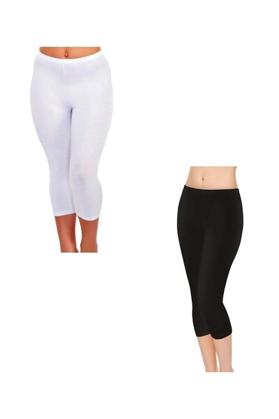 ENS 2 kom Modal elastične kapri leggins