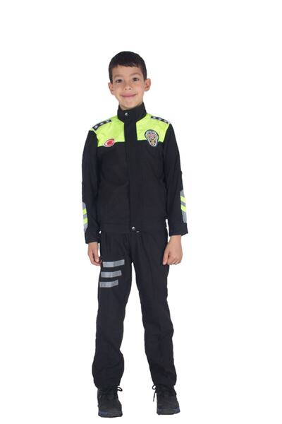 Genel Markalar Çocuk Şahin Motorize Trafik Polis Kostümü Kıyafeti