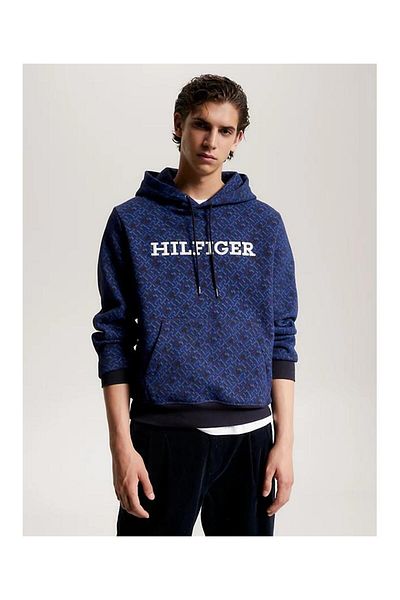 Tommy Hilfiger Mikina Aop Monoogram s kapucí