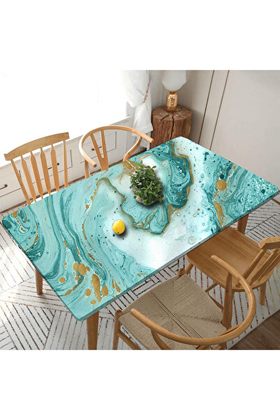 Özbey Reklam Marble Patterned Table Countertop Cabinet Countertop Kitchen Adh...