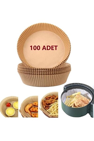 AYGÖREN HOME 100 Adet Pişirme Kağıdı Yuvarlak - Air Fryer Liners Hava Fritözü