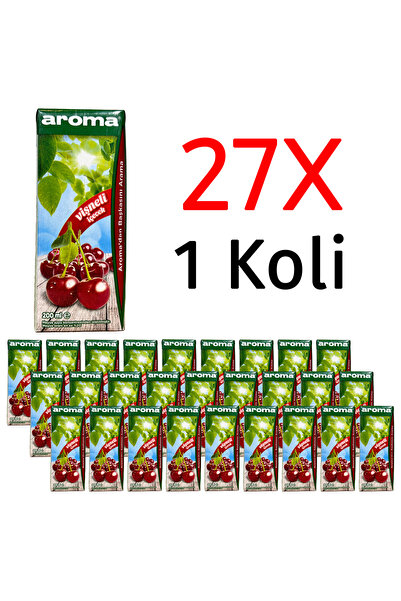 Aroma Vişneli Meyve Suyu 200ml 27 Adet