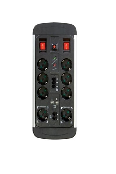 Vivanco 22377 EPLS 8 ALU Akım Korumalı Profesyonel 8’li Uzatma Kablosu