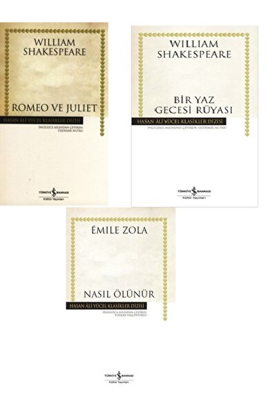 TÜRKİYE İŞ BANKASI KÜLTÜR YAYINLARI Bir Yaz Gecesi Rüyası-Romeo ve Julıet-Nas...