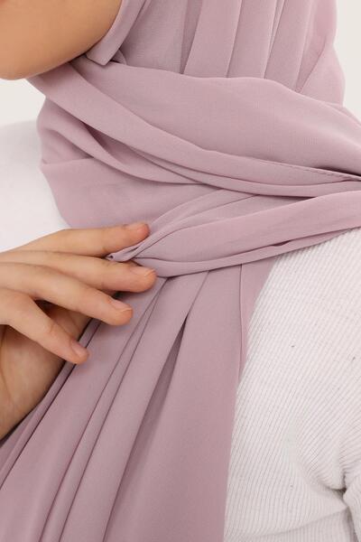 Altobeh Ready Practical Luxury Neck Collar Beaded Chiffon Shawl Powder